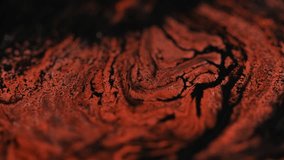 Paint flow. Wet glitter texture. Defocused golden red black color shimmering liquid ink mix wave motion on abstract art background. - Powered by Shutterstock - Get 15% off with code: PIKWIZARD15