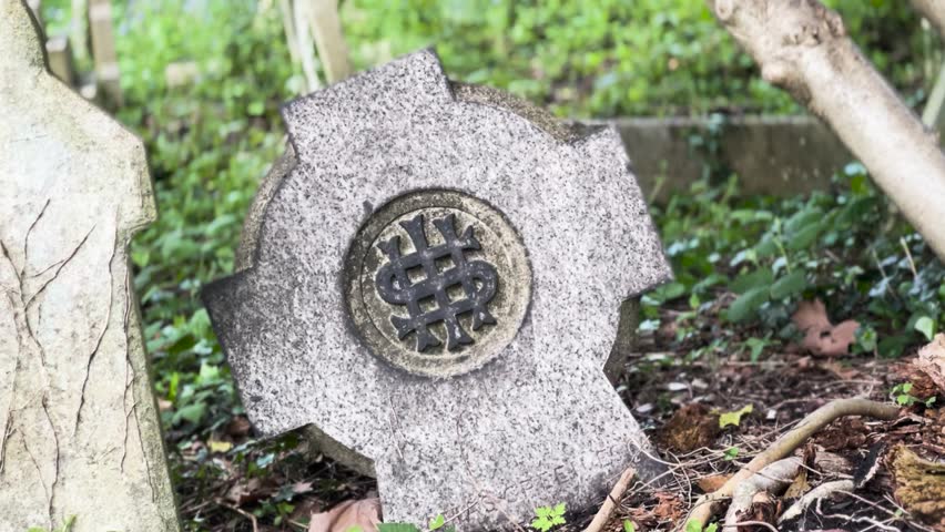 Tombstone with Money Dollar Sign Symbol