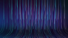 Movement of a stream of glowing bright particle lines. Cinematic, animation video background for awards. Digital light waterfall. Streams of neon light particles falling like digital rain. 4k footage. - Powered by Shutterstock - Get 15% off with code: PIKWIZARD15
