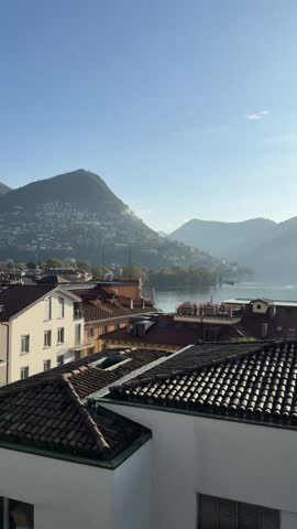 Lugano, Switzerland. It was around 10 in the morning in autumn.