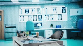 Empty doctor office featuring modern medical equipment and drugs, ready for the next patient consultation. Highlighting advanced diagnostics, healthcare services and patient care management. - Powered by Shutterstock - Get 15% off with code: PIKWIZARD15