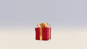 Gift box pops up and opening with confetti. 3d animation Render4k. Gift give away, Mobile Marketing. online present or gift with white and green background. Christmas, new year, birthday. - Powered by Shutterstock - Get 15% off with code: PIKWIZARD15