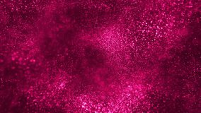 Abstract background animation with glittering shiny pink particles and shallow depth of field. This sparkling magenta motion background is perfect for romantic, celebratory, or luxurious themes. - Powered by Shutterstock - Get 15% off with code: PIKWIZARD15