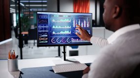Data Analytics Dashboard In Office. Financial Analyst Using Computer - Powered by Shutterstock - Get 15% off with code: PIKWIZARD15