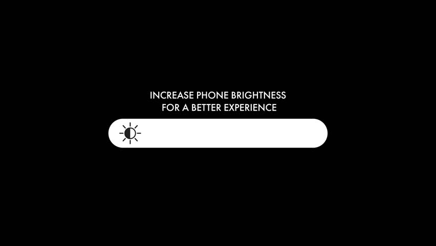 Increase Phone Brightness for a Better Experience Icon Animation