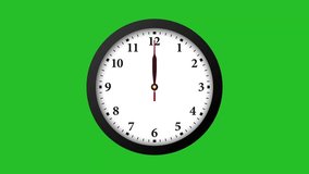 Clock time lapse animation on a green screen background - Powered by Shutterstock - Get 15% off with code: PIKWIZARD15