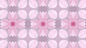 Pink blossoms create a stunning kaleidoscopic pattern. Symmetrical floral design ideal for backgrounds. - Powered by Shutterstock - Get 15% off with code: PIKWIZARD15
