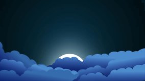 Animated Cartoon Star And Cloud Background. Animation Of Cartoon Paper Background. Glowing Moon And Twinkle Stars Moving In The Sky With Animated Cloud. Cartoon Glowing Star And Cloud Animation - Powered by Shutterstock - Get 15% off with code: PIKWIZARD15