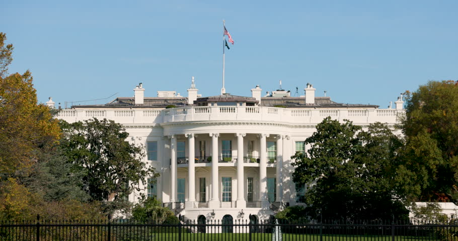 The White House in Slow Motion - Washington DC, United States of America