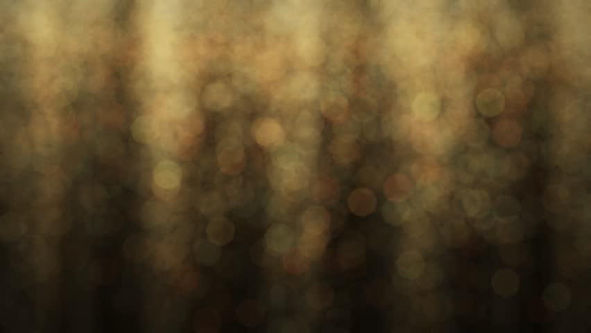 Flowing bokeh cascade. Stream of light.