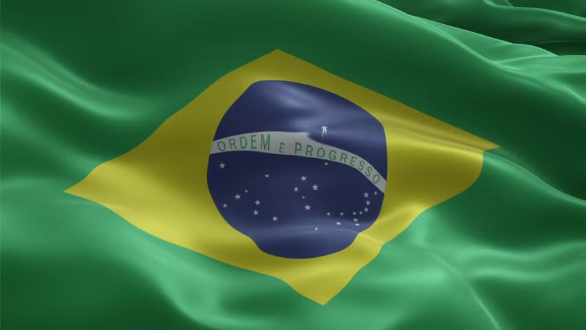 Brazil National Flag Background Video