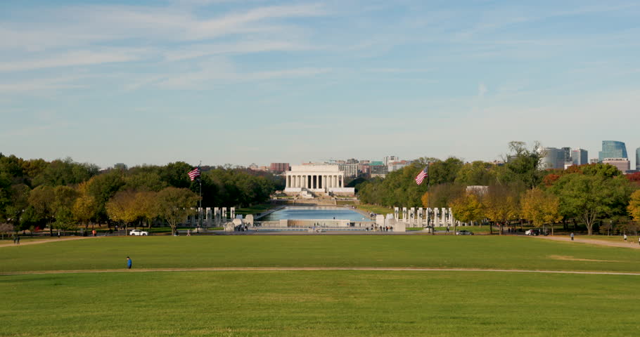 The Lincoln Memorial and the Reflecting Pool in National Mall - Washington D.C.
