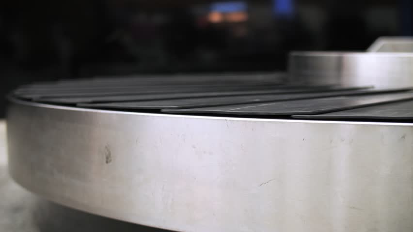 Empty baggage carousel at the airport