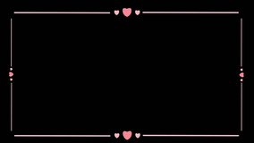 Flying hearts Christmas Winter Background. Floating Dust Particles 4k frame border copy space. bokeh, sparkles, hearts for Wedding Anniversary decoration wedding, Valentines day. 3D Illustration - Powered by Shutterstock - Get 15% off with code: PIKWIZARD15