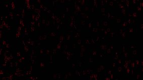 Red Alphanumeric Characters Fall on a Black Screen, Simulating a Digital Data Stream, Creating a Sense of Data Flow or Hacking. - Powered by Shutterstock - Get 15% off with code: PIKWIZARD15