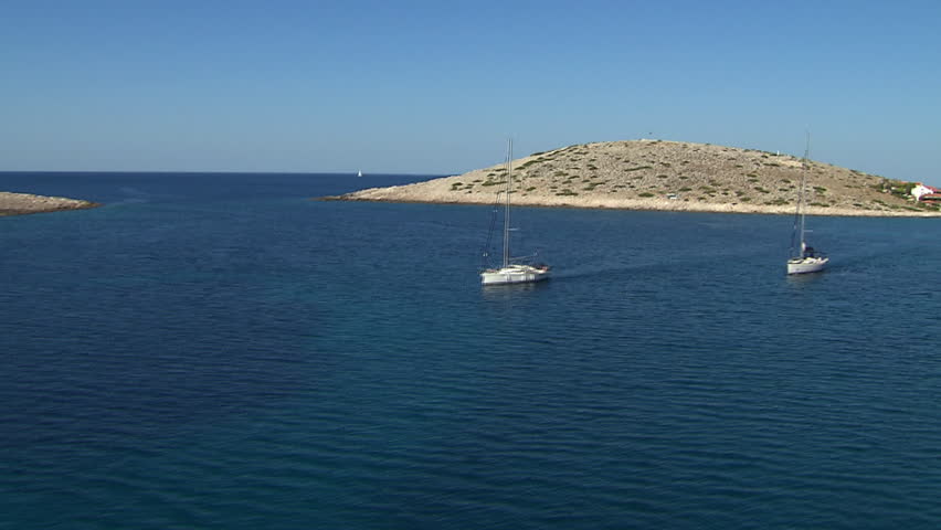 Adriatic sea around Kornati islands archipelago