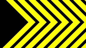 Accurate flat yellow shape transitions left to right on black background, yellow arrow, shape arrow - Powered by Shutterstock - Get 15% off with code: PIKWIZARD15