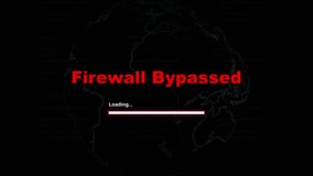 4K Animated 'Firewall Bypassed' Loading Bar – Dynamic Programming Code, Rotating World Map, Cybersecurity Concept – Tech Background Visual. - Powered by Shutterstock - Get 15% off with code: PIKWIZARD15