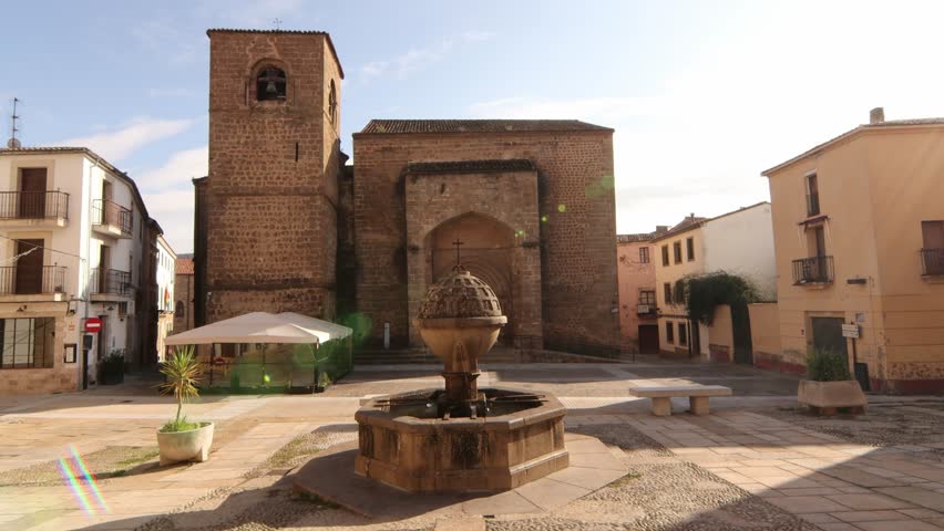 The Church of San Nicolás, built in the 13th century, was one of the first temples that were built in the town of Plasencia, Extremadura, Spain.