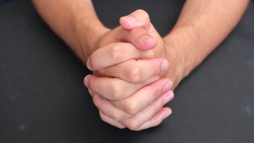 anxiety finger. High quality 4k footage