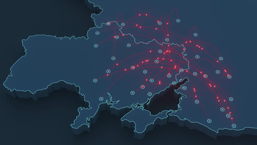 Ukraine Russia war map - missile strikes