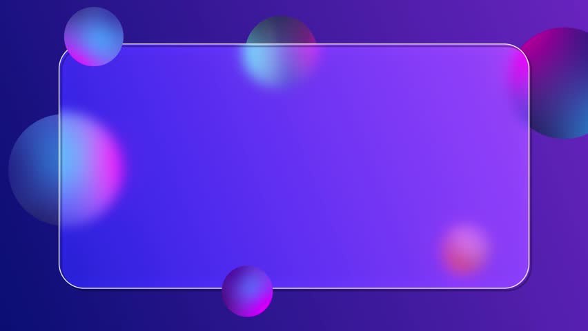 Abstract Glass Effect with Soft Blue Purple Light. Glass Effect Blue Background.