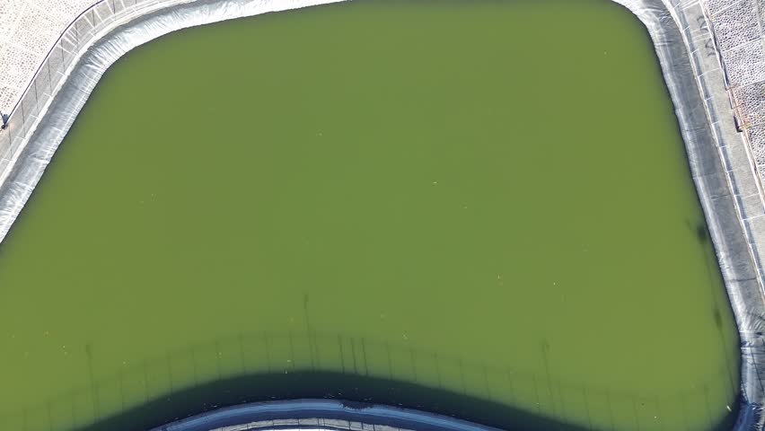 Scenic Landscape of  Bansari Reservoir with Mountain Background