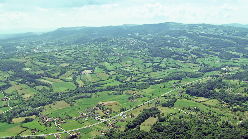 A beautiful green landscape, Ugljevik, Republic Srpska, Bosnia and Herzegovina
