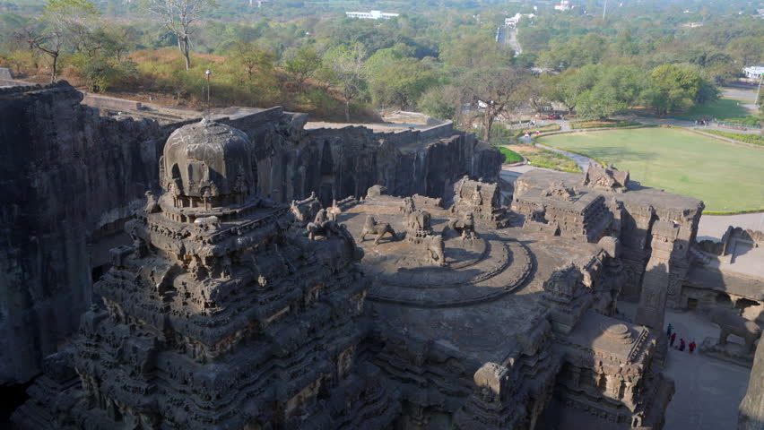 Kailasa temple at the Ellora Caves near Aurangabad, Maharashtra, India.