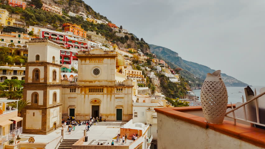 Church of Santa Maria Assunta, Positano, Amalfi Coast, Naples, Campania, Italy