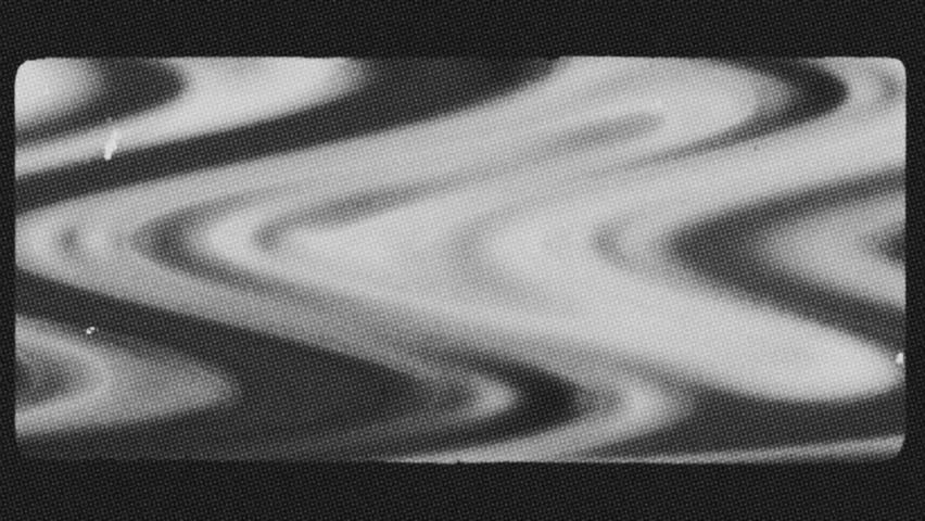 retro Futurism Hypnotic Vortex abstract animation. Blurred retro-inspired elements and futuristic patterns create a hypnotic and dynamically animated atmosphere, perfect for nostalgic modern