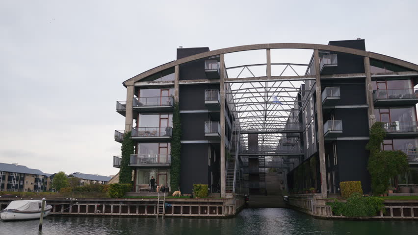 View of the Torpedo Hall Apartments in Copenhagen, Denmark