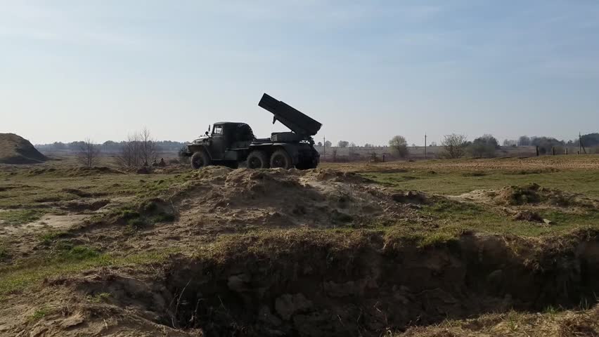 Ukrainian Test BM-21 Rocket Launcher 