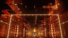 A 3d animated illustration of a futuristic neon rectangle infinity tunnel - suitable for the music visual presentation - Powered by Shutterstock - Get 15% off with code: PIKWIZARD15