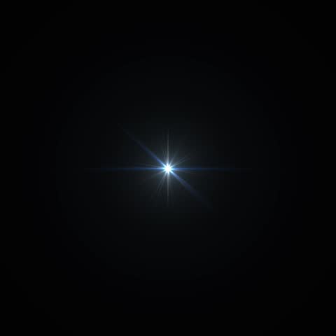 An animated illustration of a star shining at the center of the universe