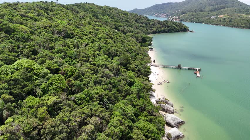 Aerial view of Porto Belo Island - Porto Belo, Santa Catarina, Brazil