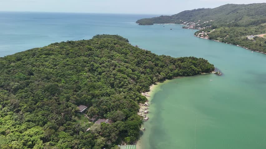 Aerial view of Porto Belo Island - Porto Belo, Santa Catarina, Brazil