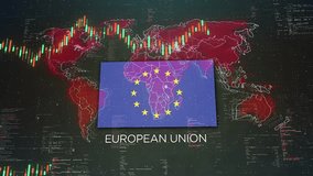 European Union Stock Market Chart Background with Flag - Powered by Shutterstock - Get 15% off with code: PIKWIZARD15