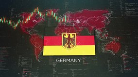 Germany Stock Market Chart Background with Flag - Powered by Shutterstock - Get 15% off with code: PIKWIZARD15