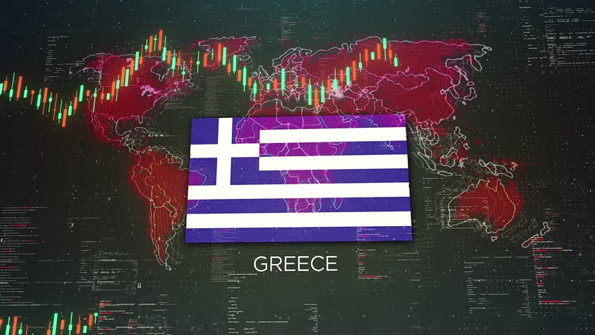Greece Stock Market Chart Background with Flag - Powered by Shutterstock - Get 15% off with code: PIKWIZARD15