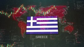 Greece Stock Market Chart Background with Flag - Powered by Shutterstock - Get 15% off with code: PIKWIZARD15