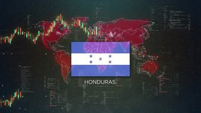 Honduras Stock Market Chart Background with Flag - Powered by Shutterstock - Get 15% off with code: PIKWIZARD15