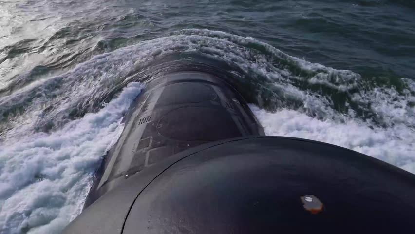 The Virginia-class fast-attack submarine USS New Jersey (SSN 796) transits the Atlantic Ocean surfaced October 30th, 2024 as the submarine conducts an Educator