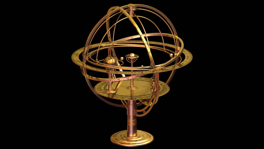 Armillary Sphere Matte Loop Stock Footage Video 100 Royalty Free Shutterstock