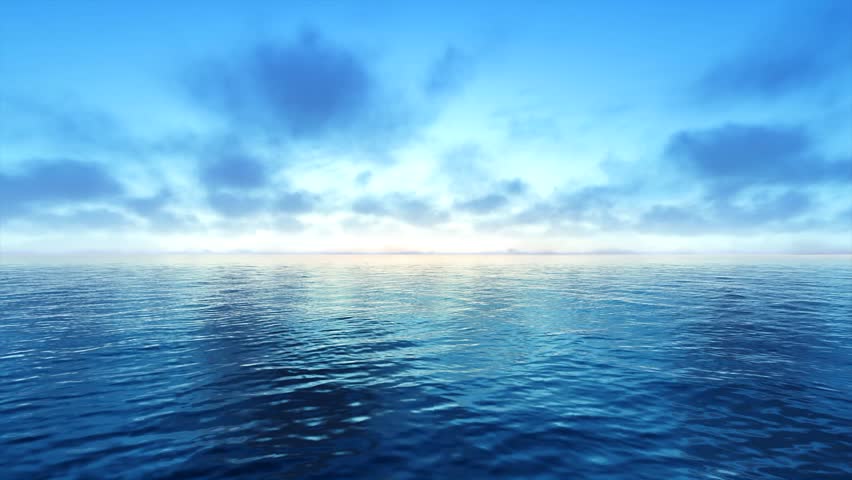 Blue Seascape Background Seamless Loop
