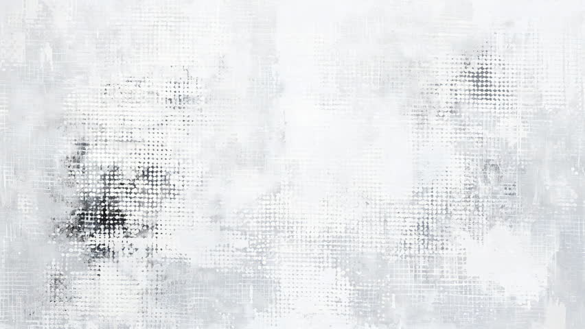 4k Looped Animated Grunge Texture Overlay Background, Canvas Paint Brushstroke Texture, Lo-Fi Analog  Halftone Effect