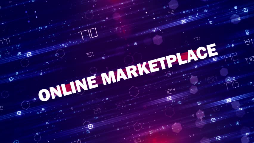 Online Marketplace tech background New Style 