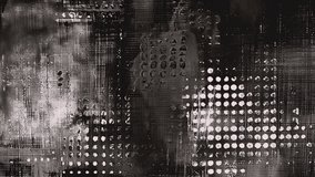 Worn dark-brown halftone sponge texture with uneven circular dot pattern and scuffed paint; analog distressed grunge overlay, seamless animated loop background - Powered by Shutterstock - Get 15% off with code: PIKWIZARD15