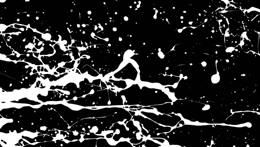 Paint Splatter, Spray paint splashing in very slow motion. Explosive liquid ink paint particles