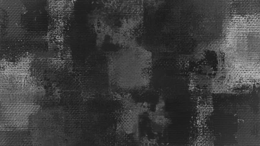 4k Looped Animated Grunge Texture Overlay Background, Canvas Paint Brushstroke Texture, Lo-Fi Analog  Halftone Effect